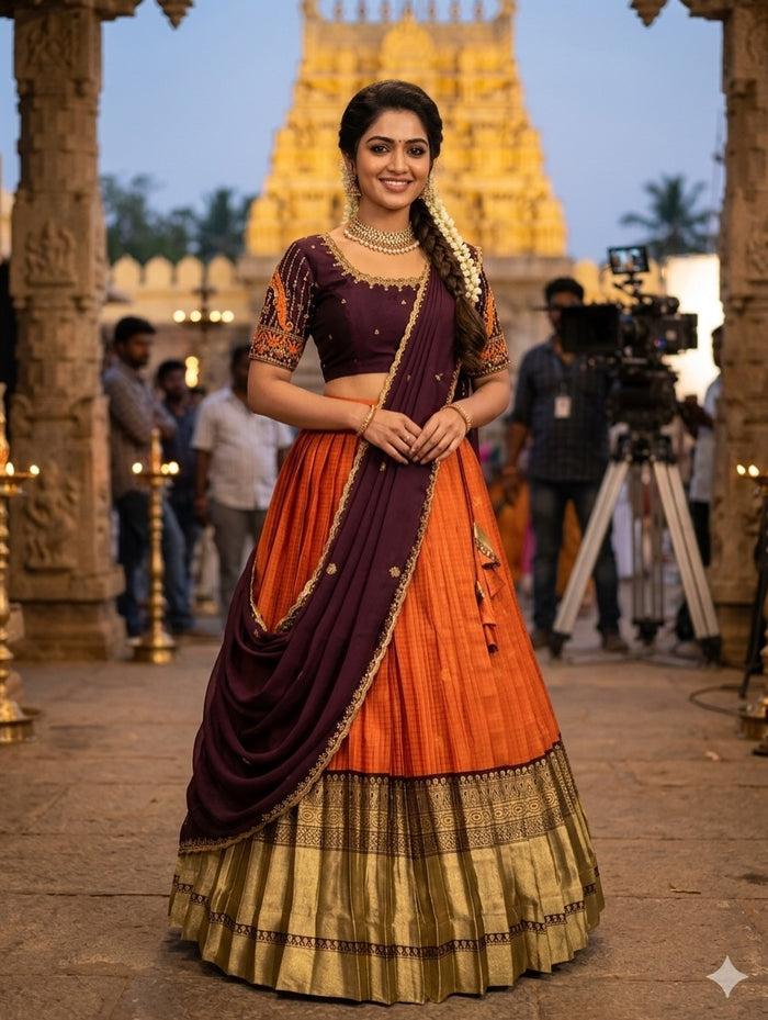 Royal Kanjivaram Designer Silk Lehenga